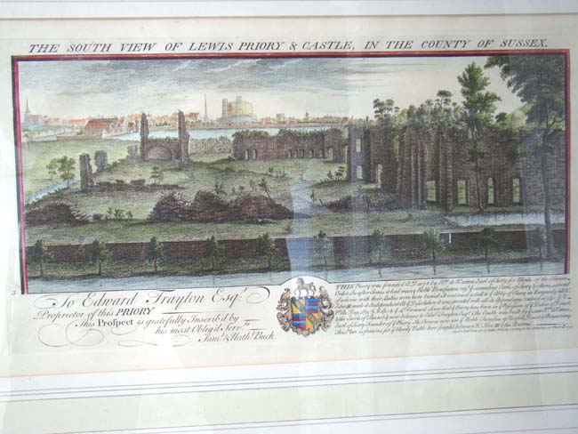 An attracrive set of four 18th century hand colored steel engravings of Castles by Samuel and Nathaniel Buck published in 1741. — image 6